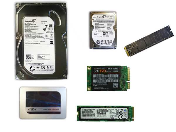 We can supply and fit all types of hard drives into all kinds of equipment