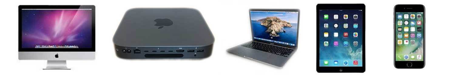 Apple products, iMac, Macbook, iPad, iPhone