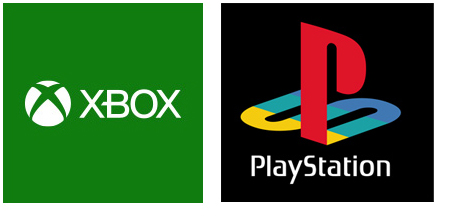 XBox and Sony Playstation logos