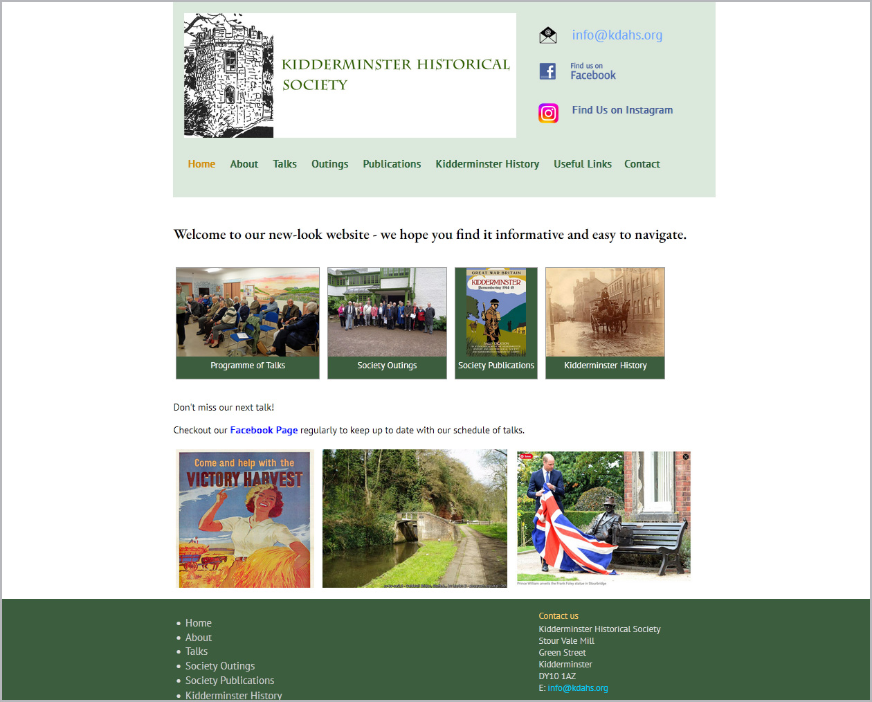 Kidderminster Historical Society website
