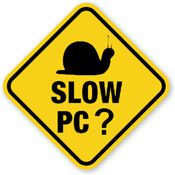 Slow PC sign